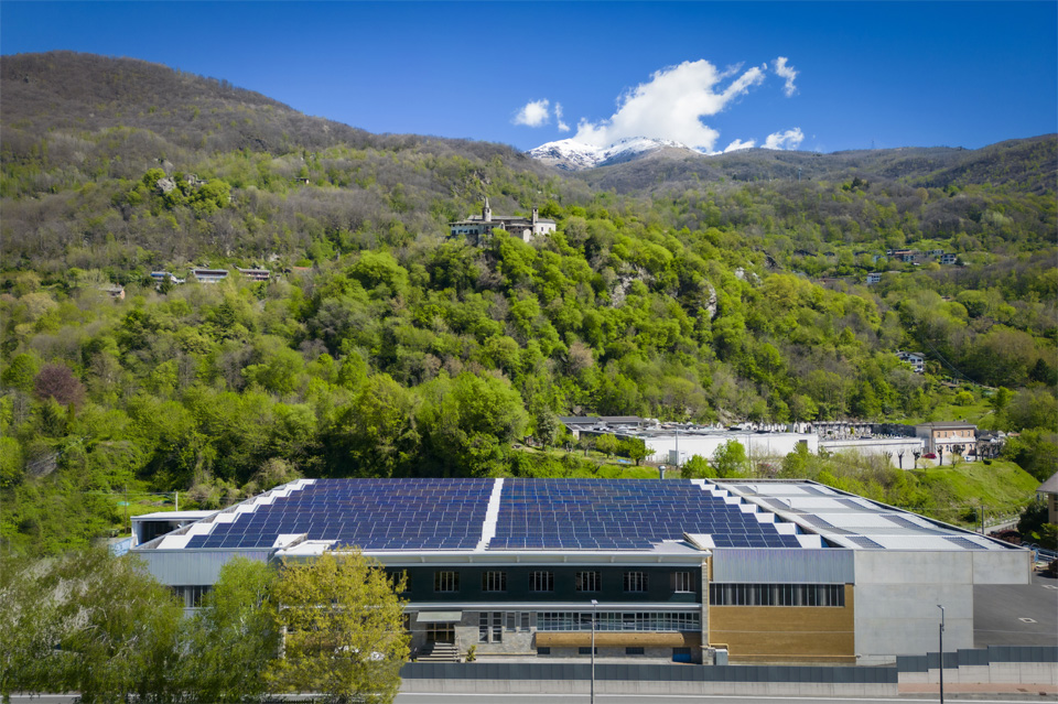 Foto aerea capannone